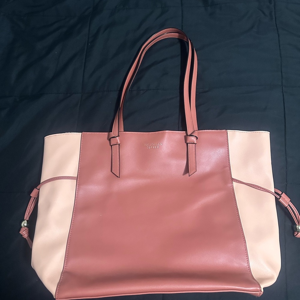 Victoria’s Secret Pink and Cream Women's Tote Bag